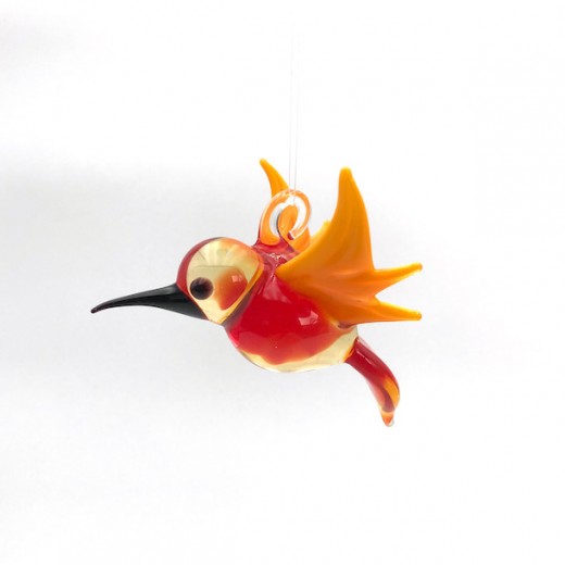 Kolibri, klein orange:gelb