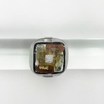 Rozetta Ring silber-grau-braun