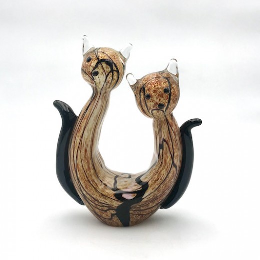 Skulptur Cat Cuple